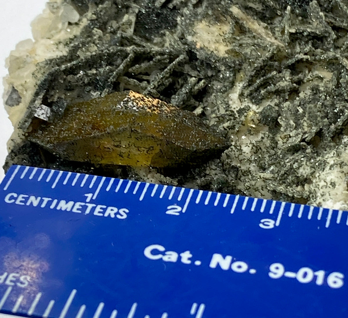Sphene (Titanite) Twinned Crystal with Clinochlore-Coated Cleavelandite on Feldspar, Shigar Valley, Pakistan
