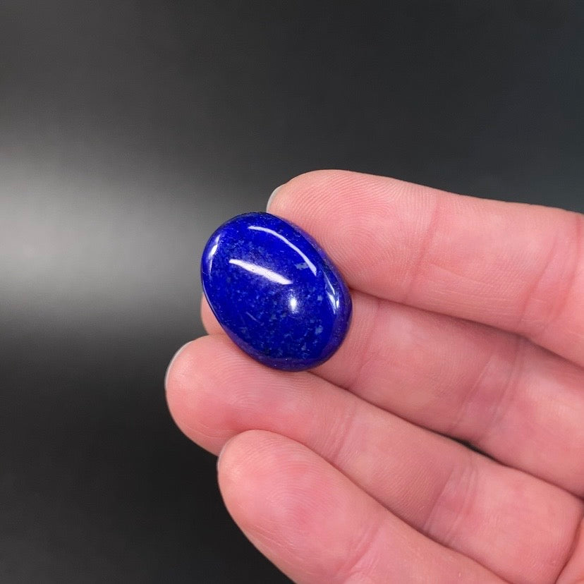 Lapis Lazuli Cabochon with Pyrite