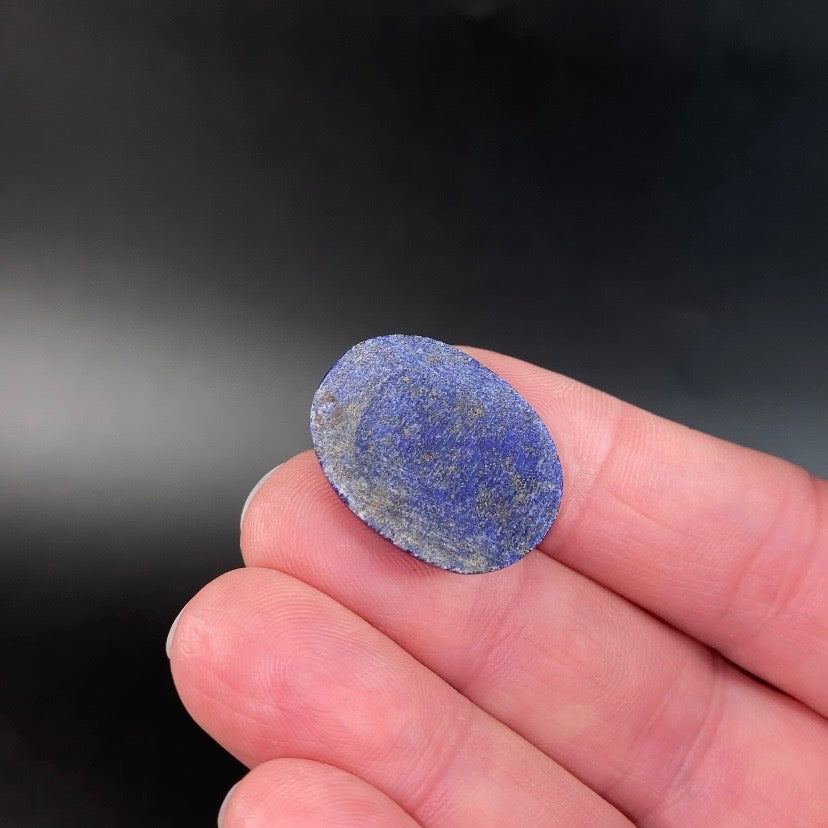 Lapis Lazuli Cabochon with Pyrite