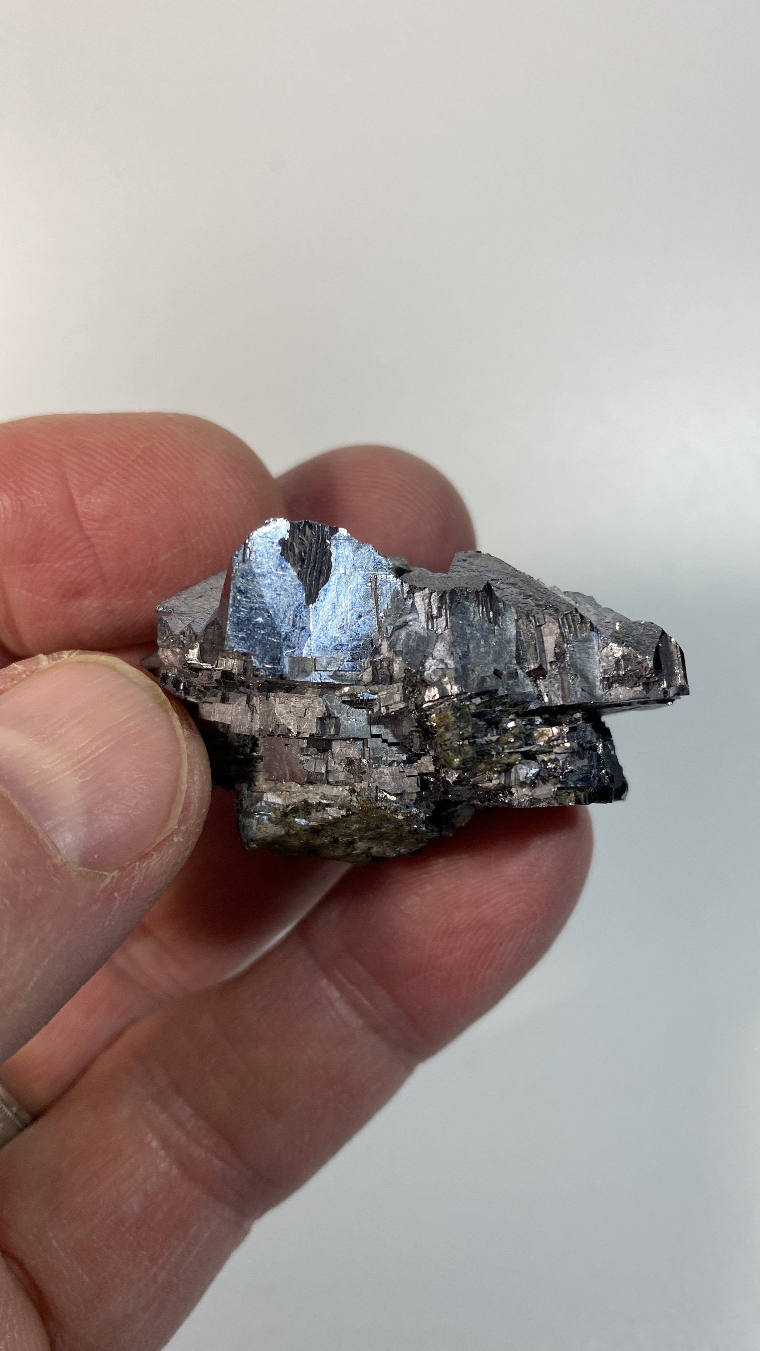 Rare 3/4 Star-Shaped Galena Crystal Cluster with Pyrite After Pyrrhotite Core from Trepca Mines, Kosovo