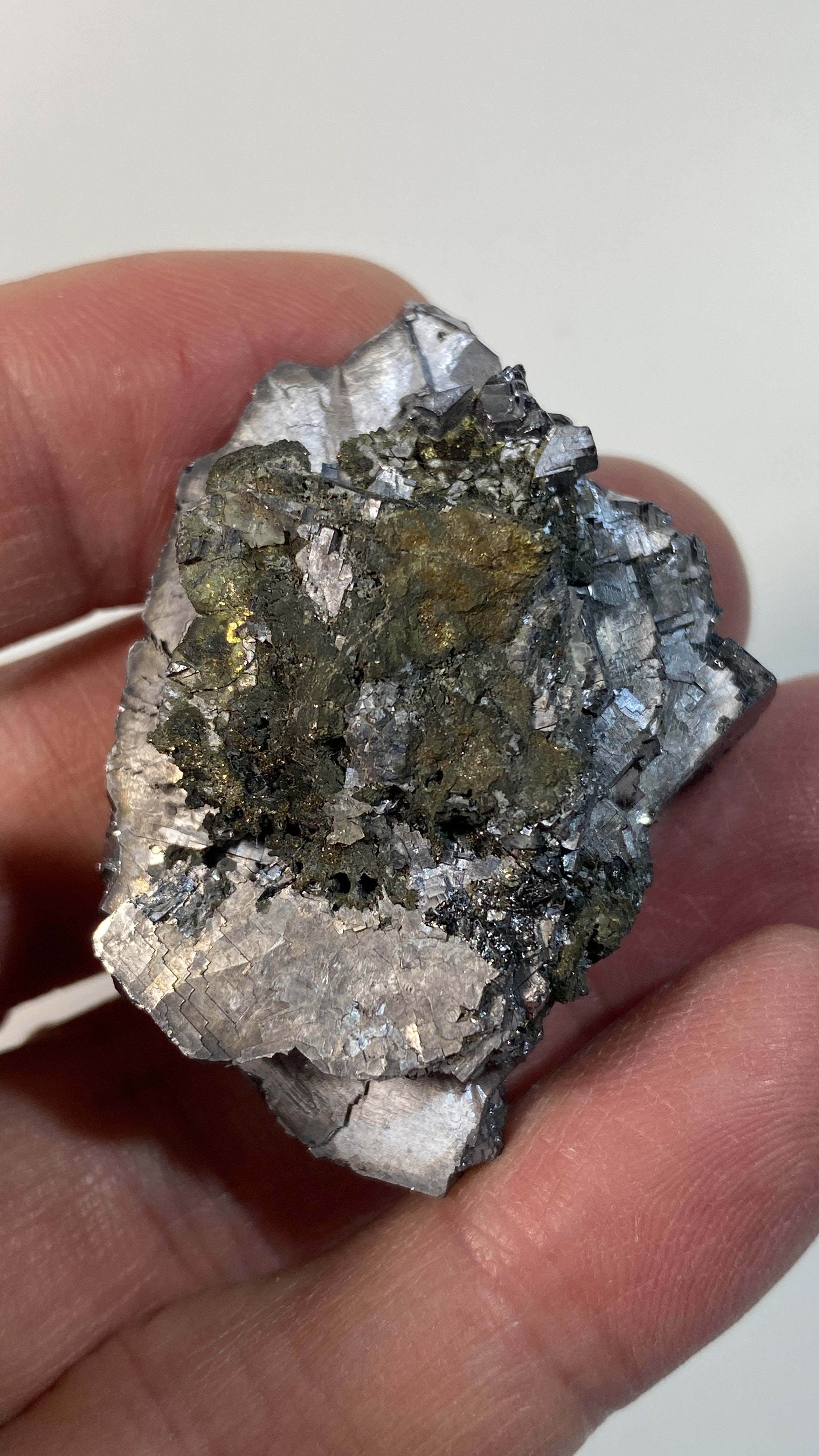 Rare 3/4 Star-Shaped Galena Crystal Cluster with Pyrite After Pyrrhotite Core from Trepca Mines, Kosovo