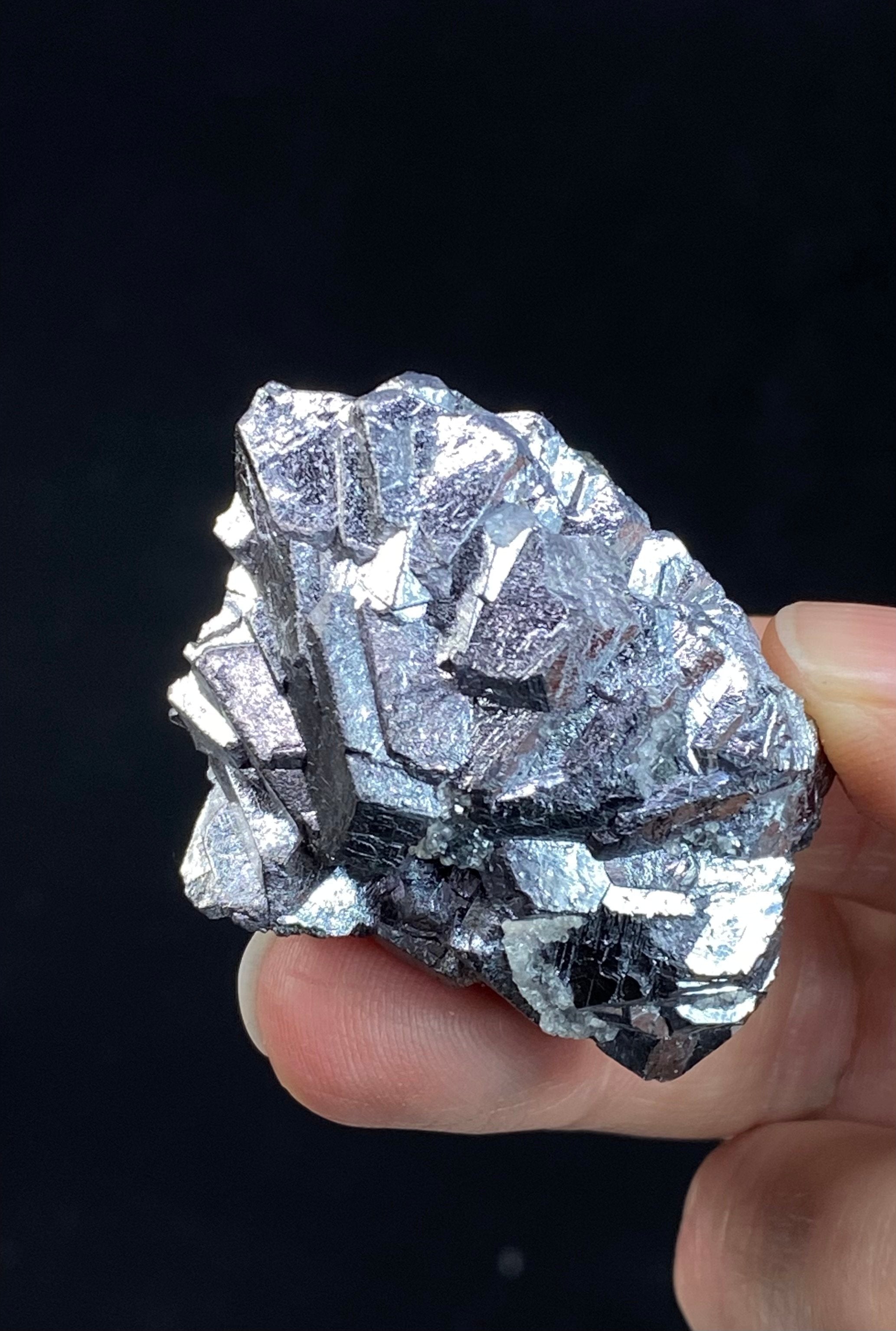 Rare 3/4 Star-Shaped Galena Crystal Cluster with Pyrite After Pyrrhotite Core from Trepca Mines, Kosovo