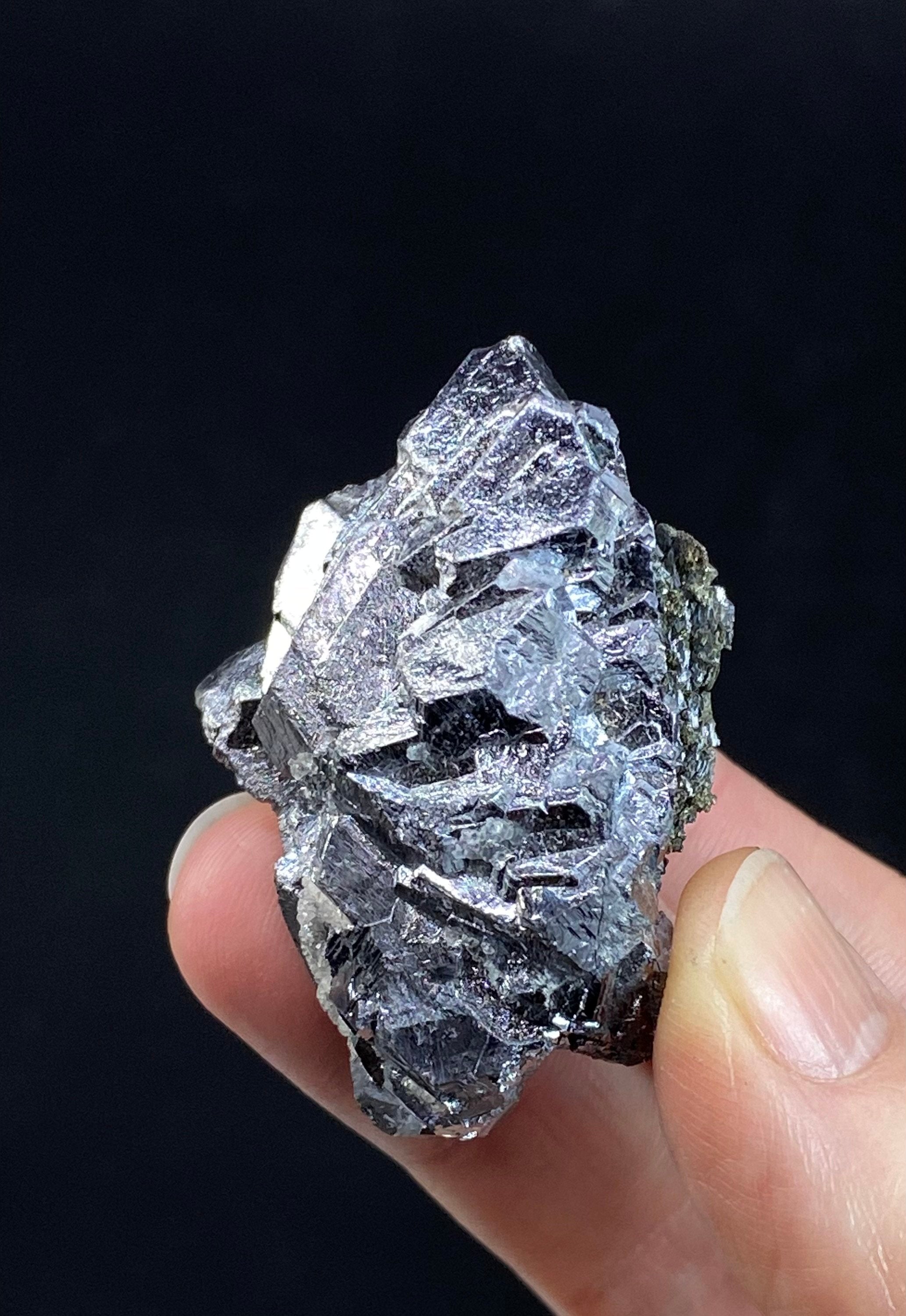 Rare 3/4 Star-Shaped Galena Crystal Cluster with Pyrite After Pyrrhotite Core from Trepca Mines, Kosovo