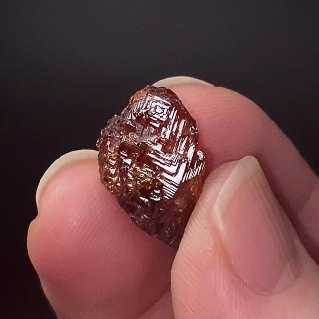 Natural Etched Garnet Crystal, Shigar Valley, Pakistan