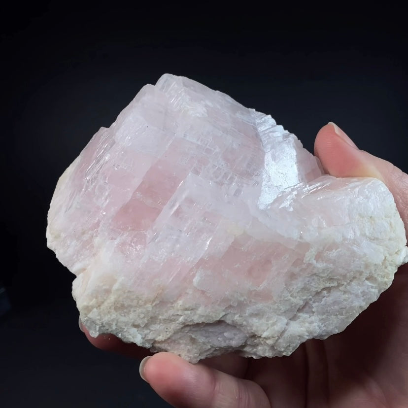 Fluorescent Mangano Calcite Specimen from Trepca Mine Complex, Kosovo