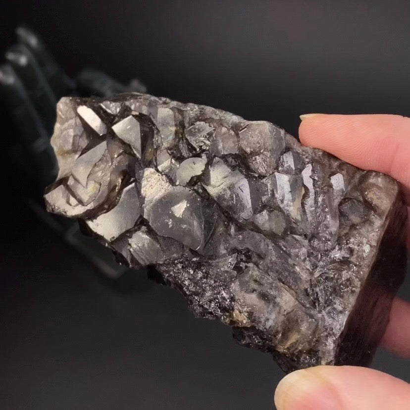 Smoky Elestial Quartz with Record Keepers from Minas Gerais, Brazil