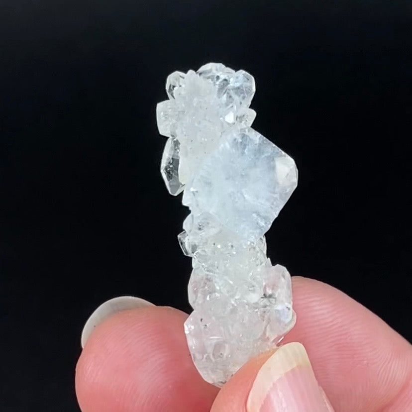 Clear Apophyllite Stalactite Formation Cluster