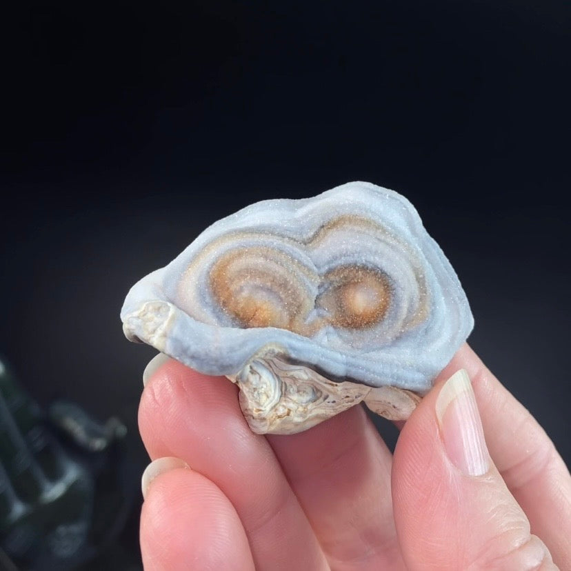 Druzy Chalcedony Concretion from Rio Grande do Sul, Brazil