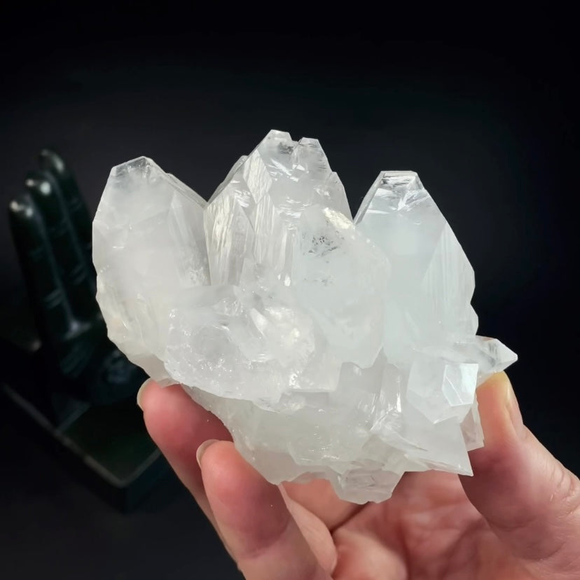 Apophyllite Crystal Cluster with Hematite from Jalgaon, Maharashtra, India