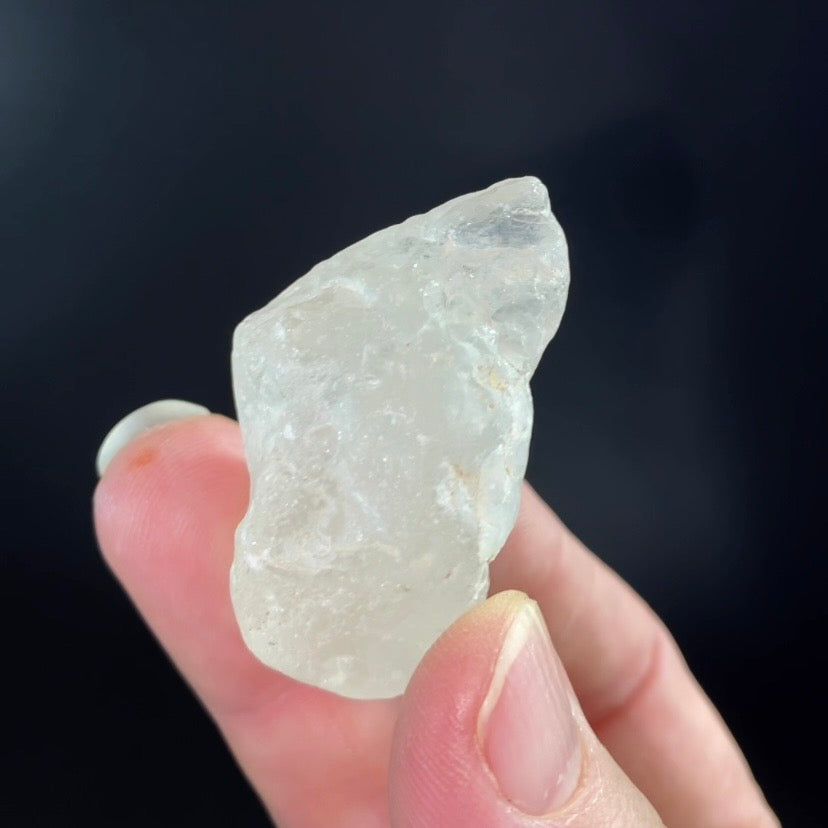 River Tumbled Clear Topaz Crystal from Brazil