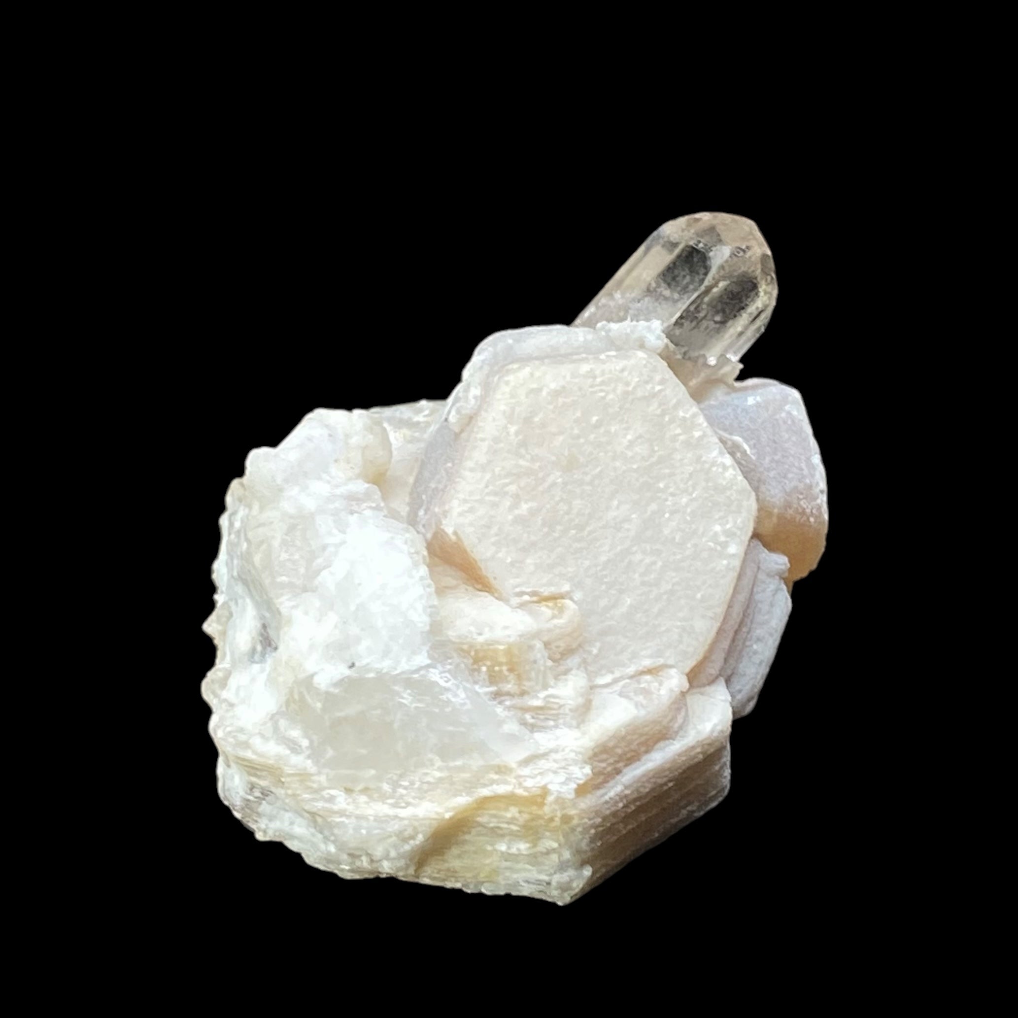 Champagne Topaz with Mica Books & Feldspar