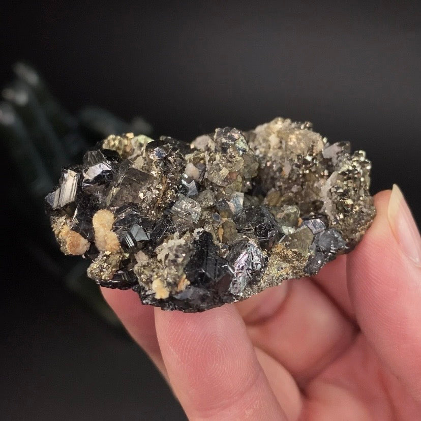 Sphalerite Cluster with Pyrite from Trepça Mines, Kosovo