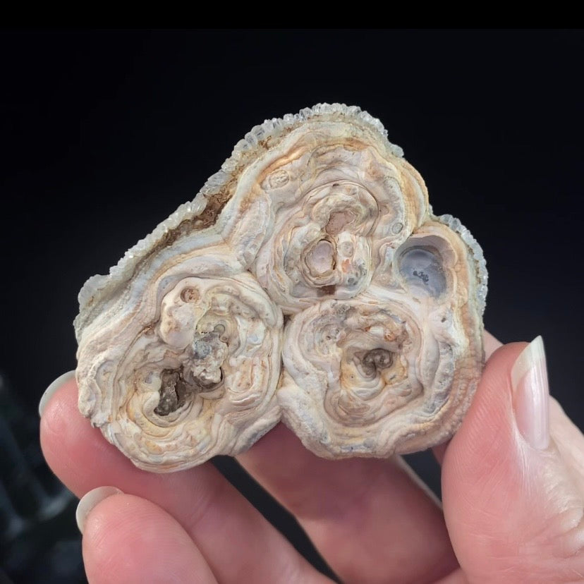 Druzy Chalcedony Concretion from Rio Grande do Sul, Brazil