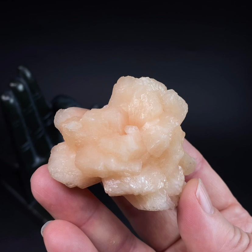 Peach Stilbite Cluster