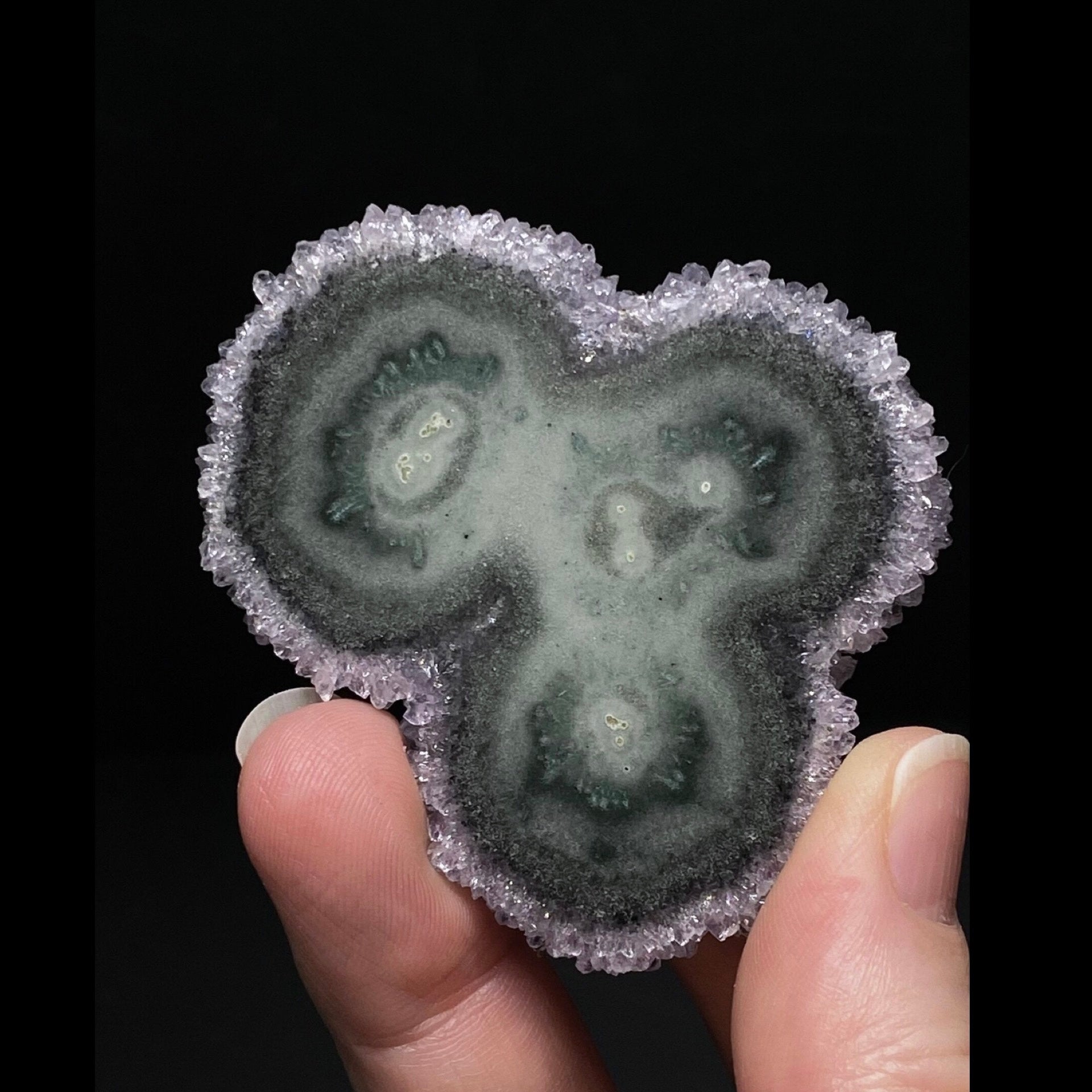 Amethyst Stalactite Slice from Uruguay