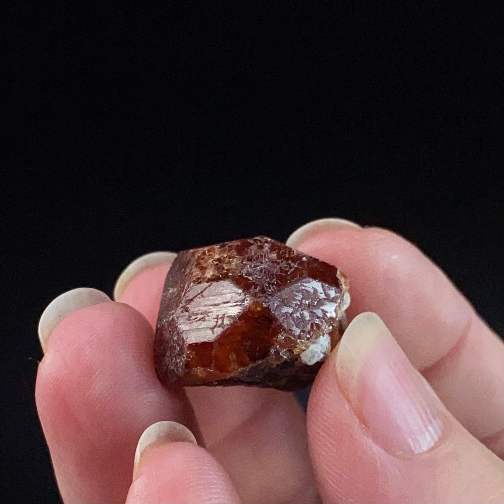 Dark Orange Garnet Crystal, Shigar Valley, Pakistan