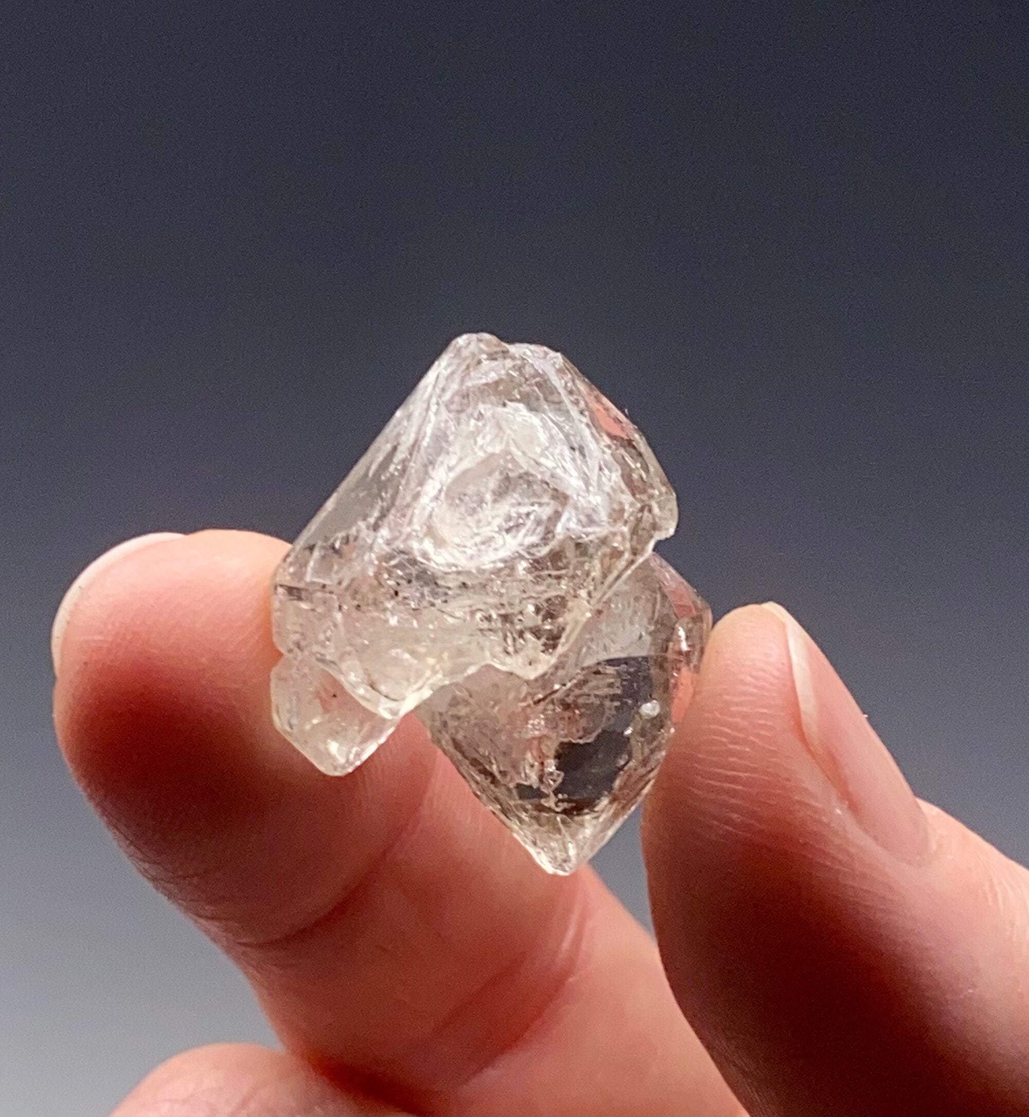 ONE (1) Double Terminated, "Diamond" Quartz Crystal