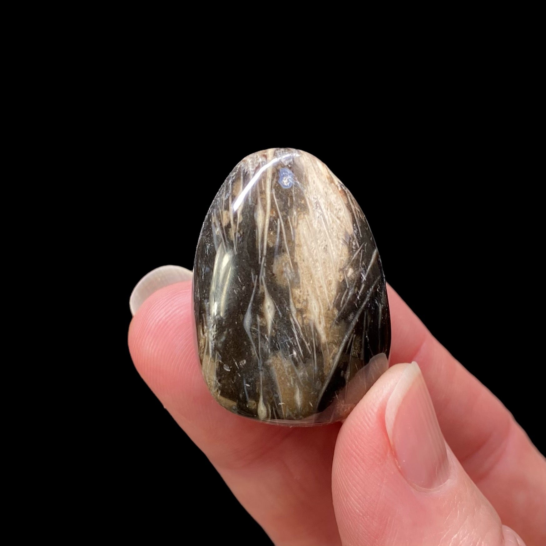 Feather Agate Polished Tumble Stone