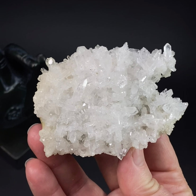 Lustrous Clear Quartz Crystal Cluster