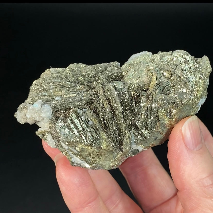 Pyrite After Pyrrhotite with Calcite from Trepca Mine Complex, Kosovo