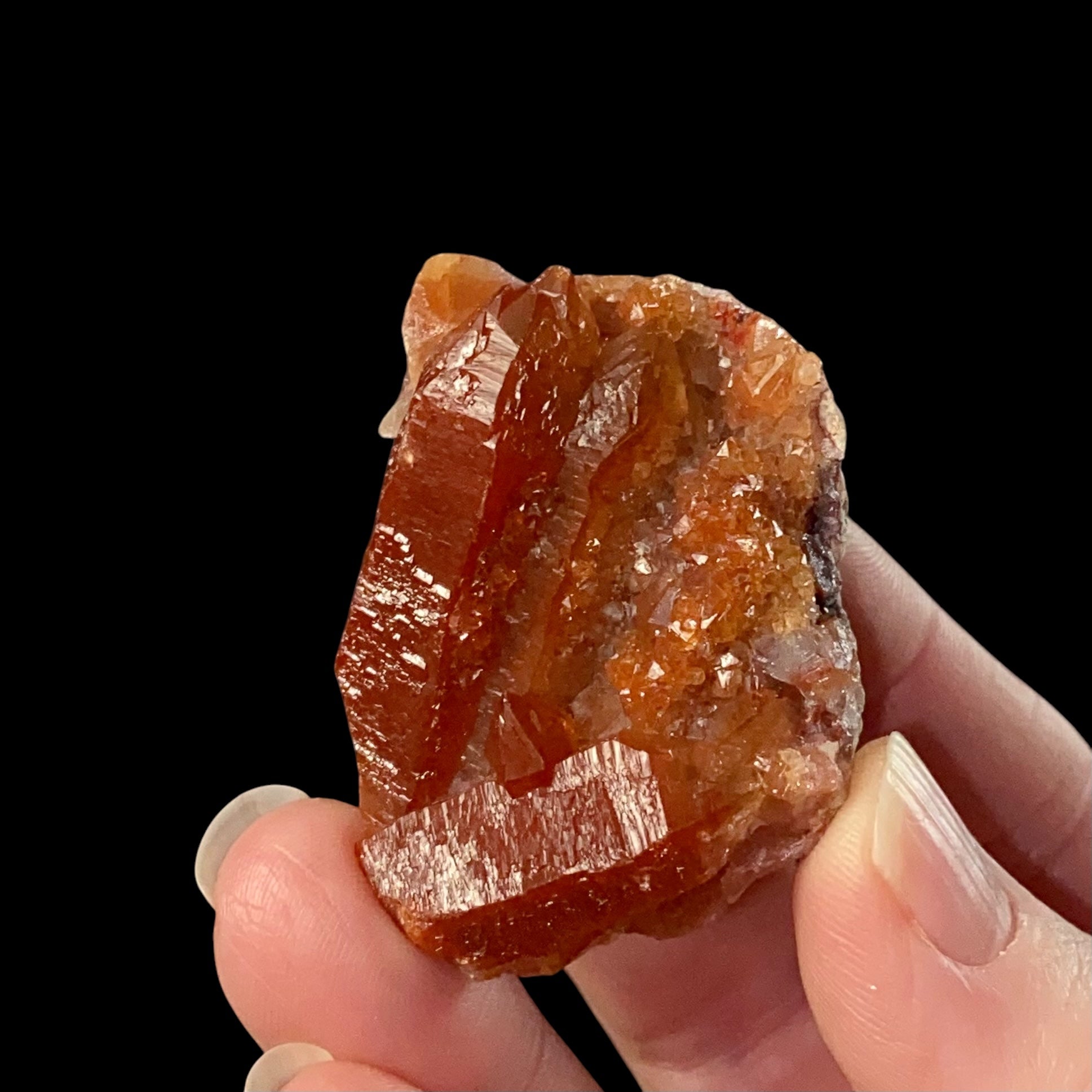 Red Quartz Crystal Specimens from Tourash, Morocco