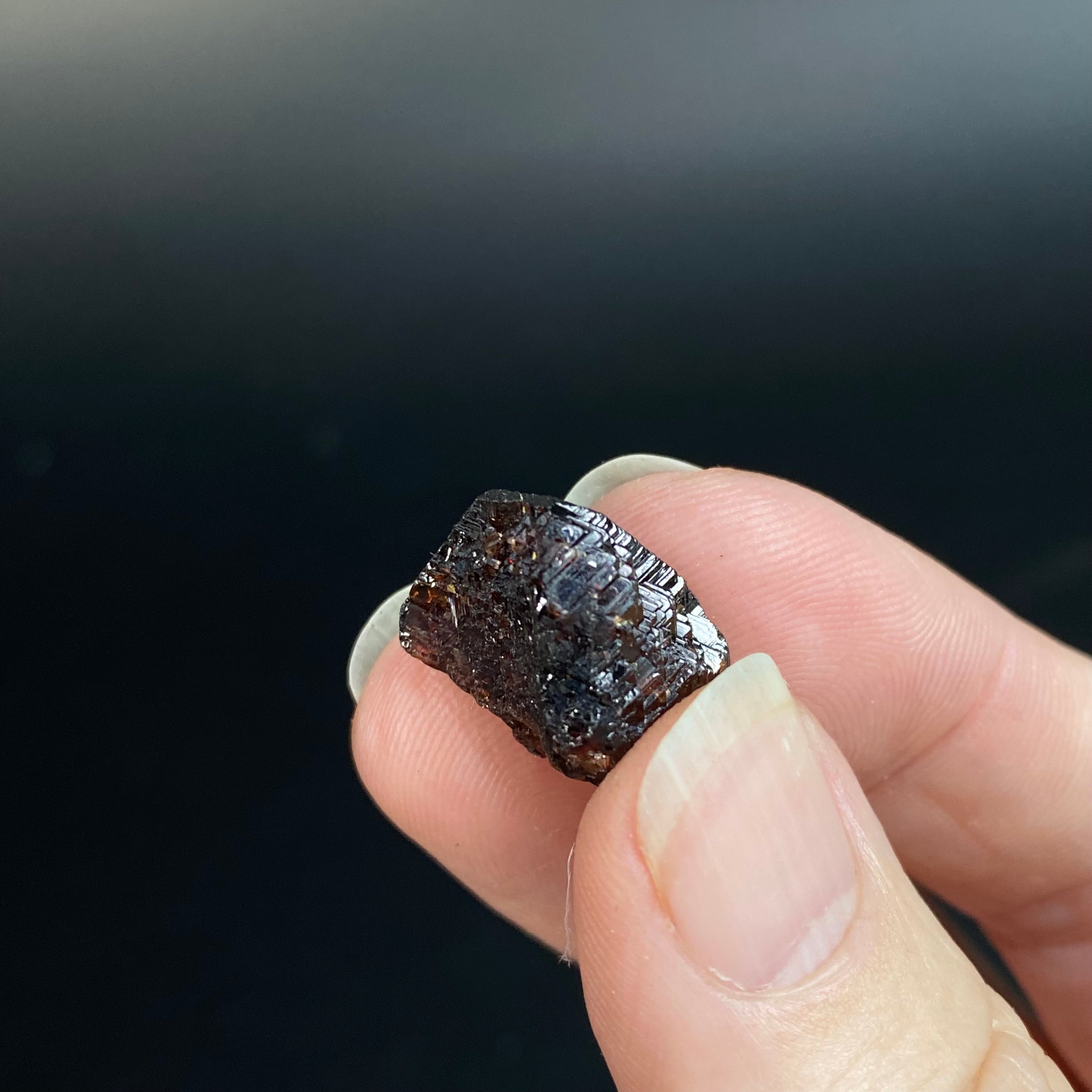 Etched Garnet Crystal from Shigar Valley, Pakistan