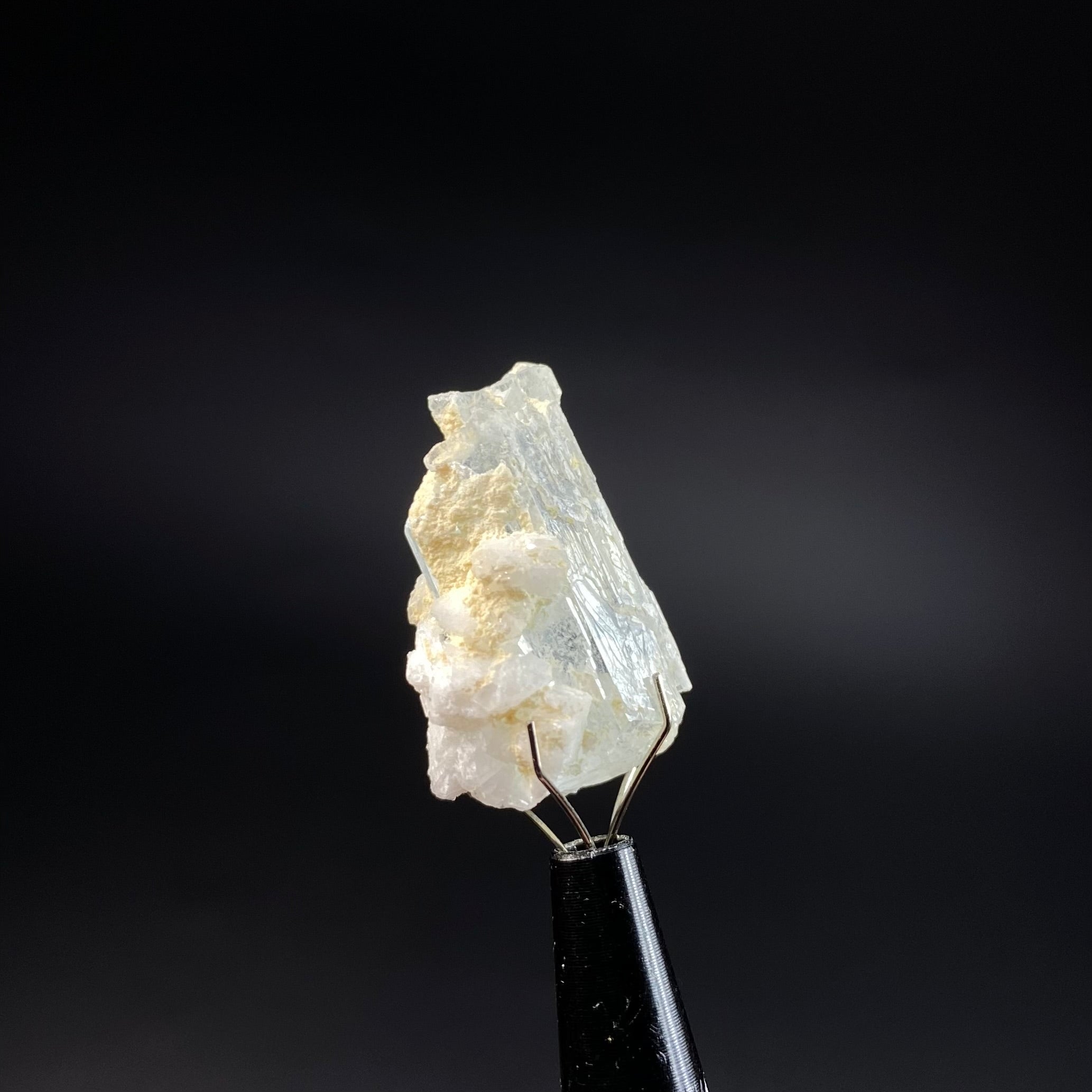 Aquamarine Crystal with Feldspar Shigar Valley, Pakistan