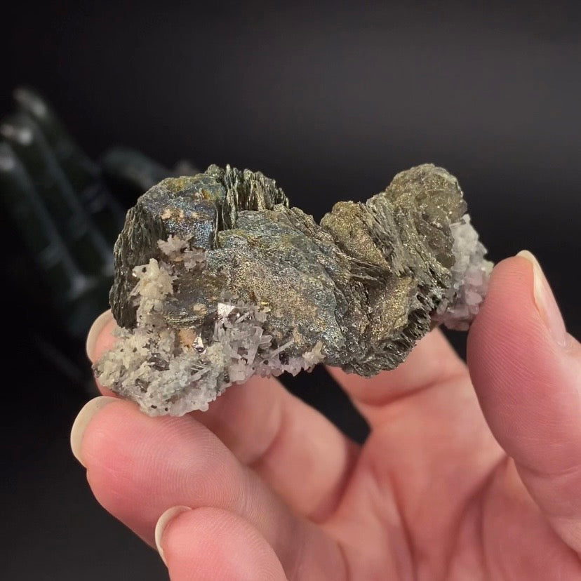 Pyrite After Pyrrhotite with Quartz from Trepca Mine Complex, Kosovo