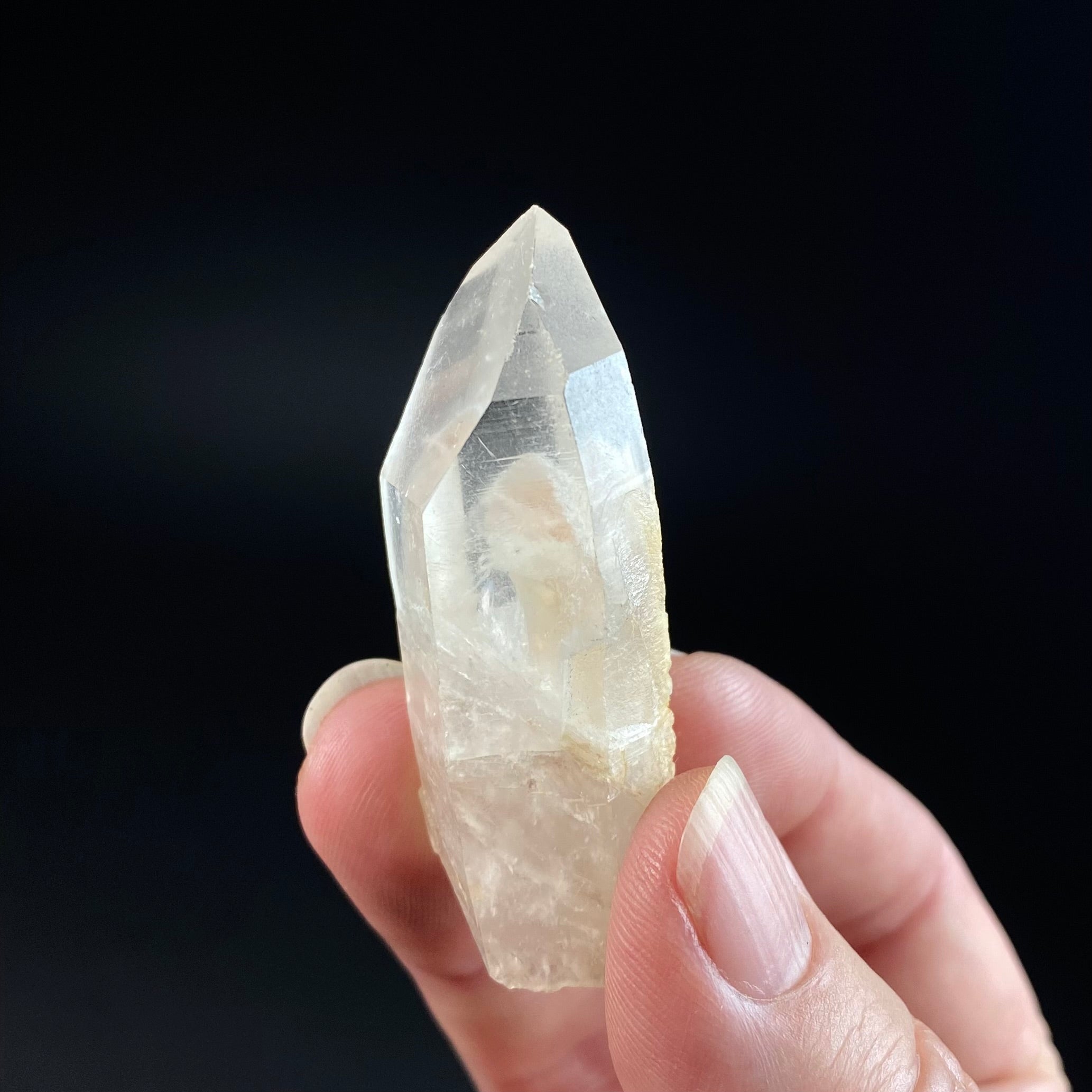 Channeling Quartz Crystal with Phantom Inside, Corinto, Minas Gerais, Brazil