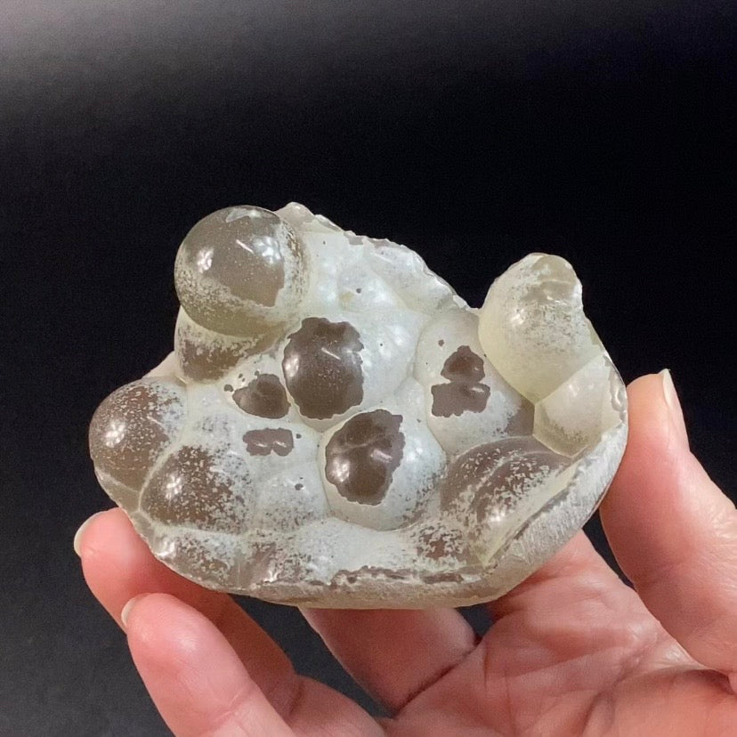 Agatized Botryoidal Chalcedony – Layered Growth with Smooth Overgrowth – Maharashtra, India