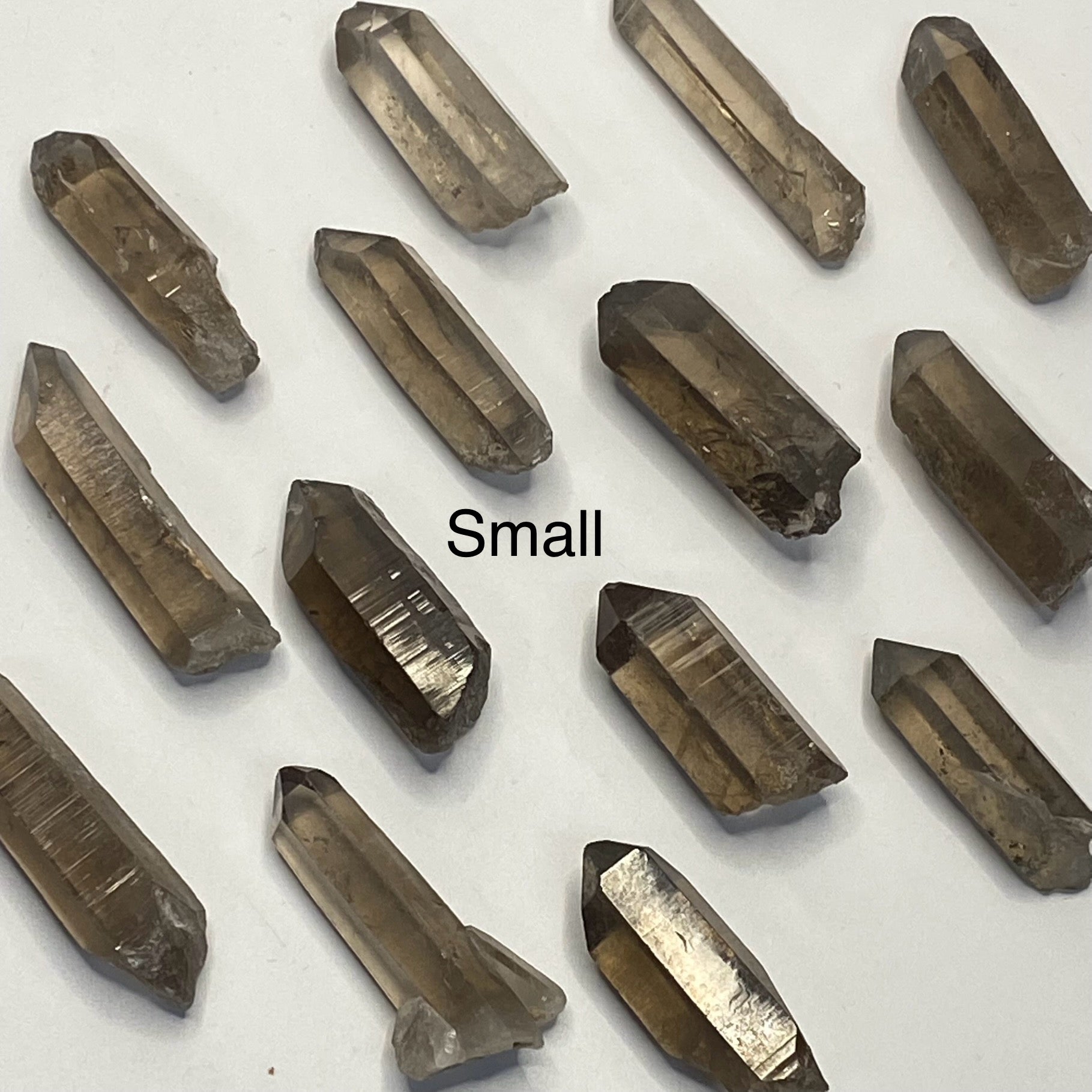 ONE (1) Clear Smoky Quartz Crystal Three Sizes Available