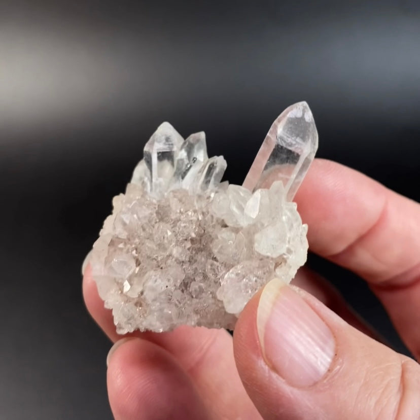 Himalayan Quartz Crystal Cluster - Himachal Pradesh, India