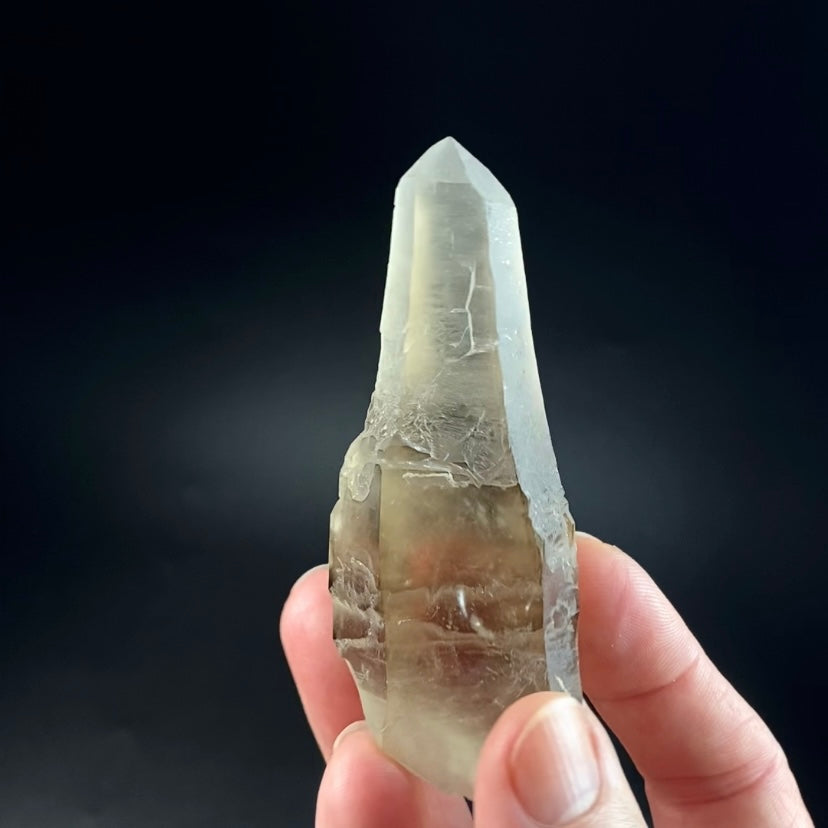 Unique Reverse Scepter Smoky Quartz Crystal