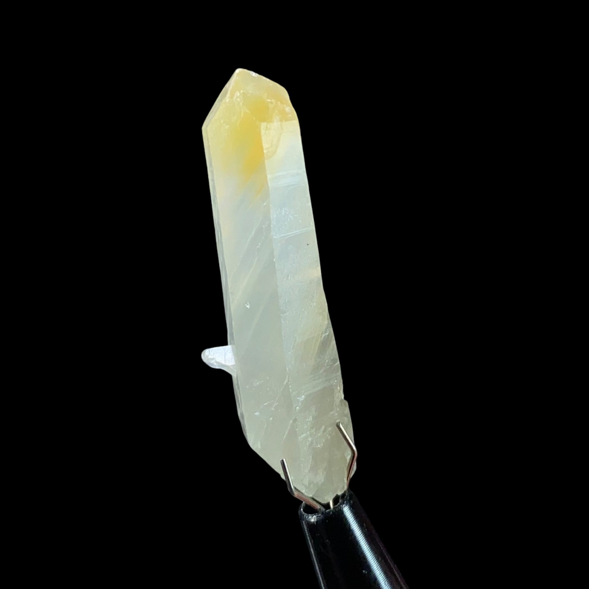 Double Terminated Bone Quartz Crystal with Halloysite Inclusions from Balochistan, Pakistan