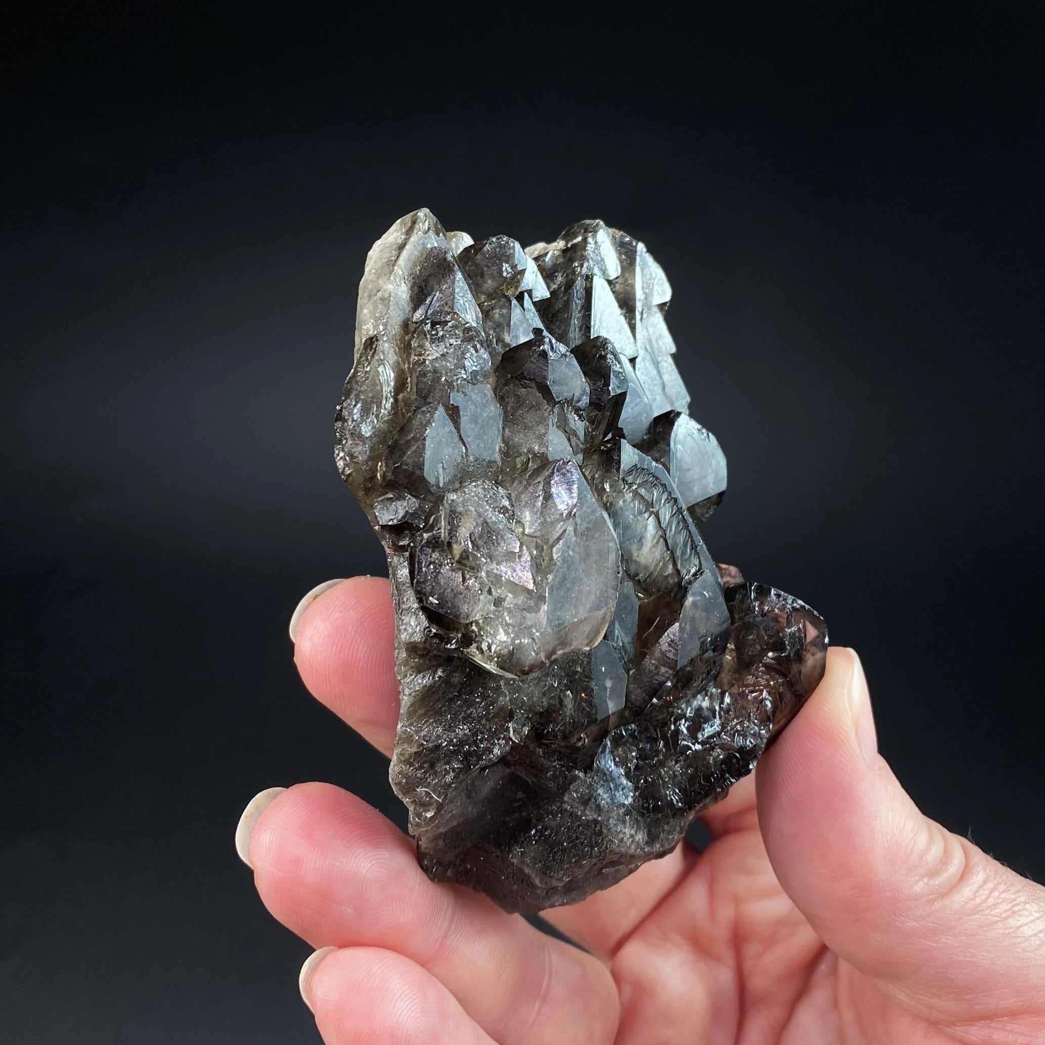 Smoky Elestial Quartz from Minas Gerais, Brazil