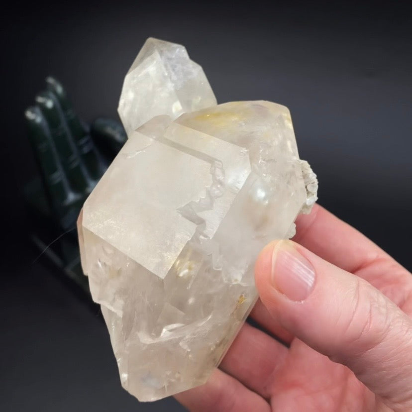 Double Terminated Clear Quartz Crystal Cluster