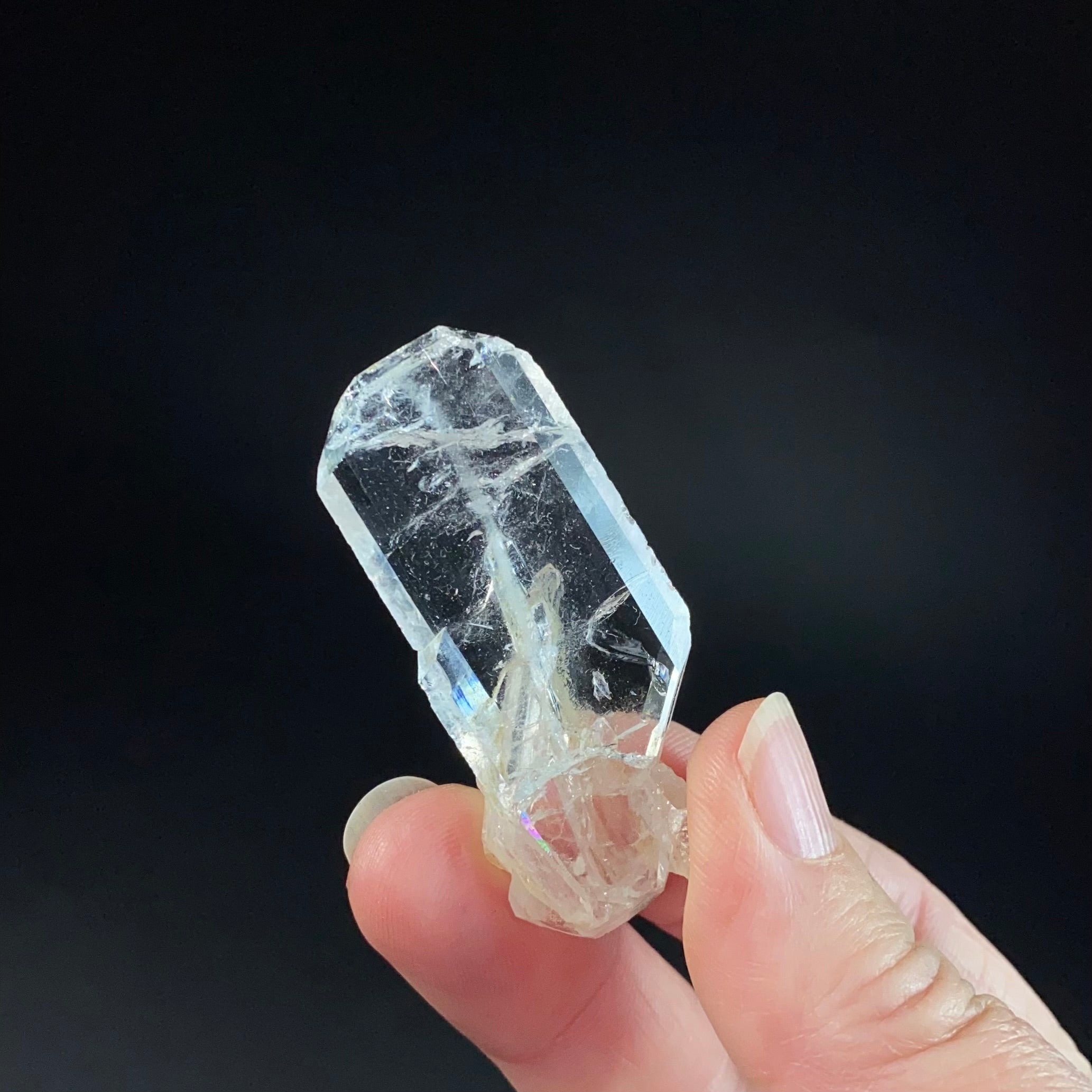 Tabular Faden Quartz Crystal Cluster