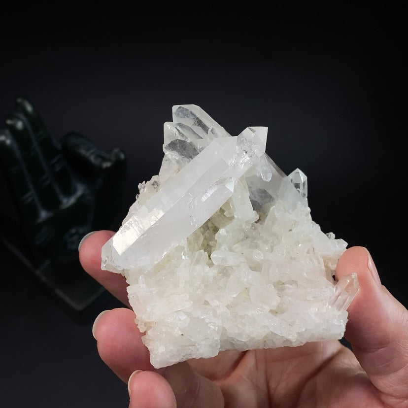 Tabular Faden Quartz & Prismatic Quartz Crystal Cluster