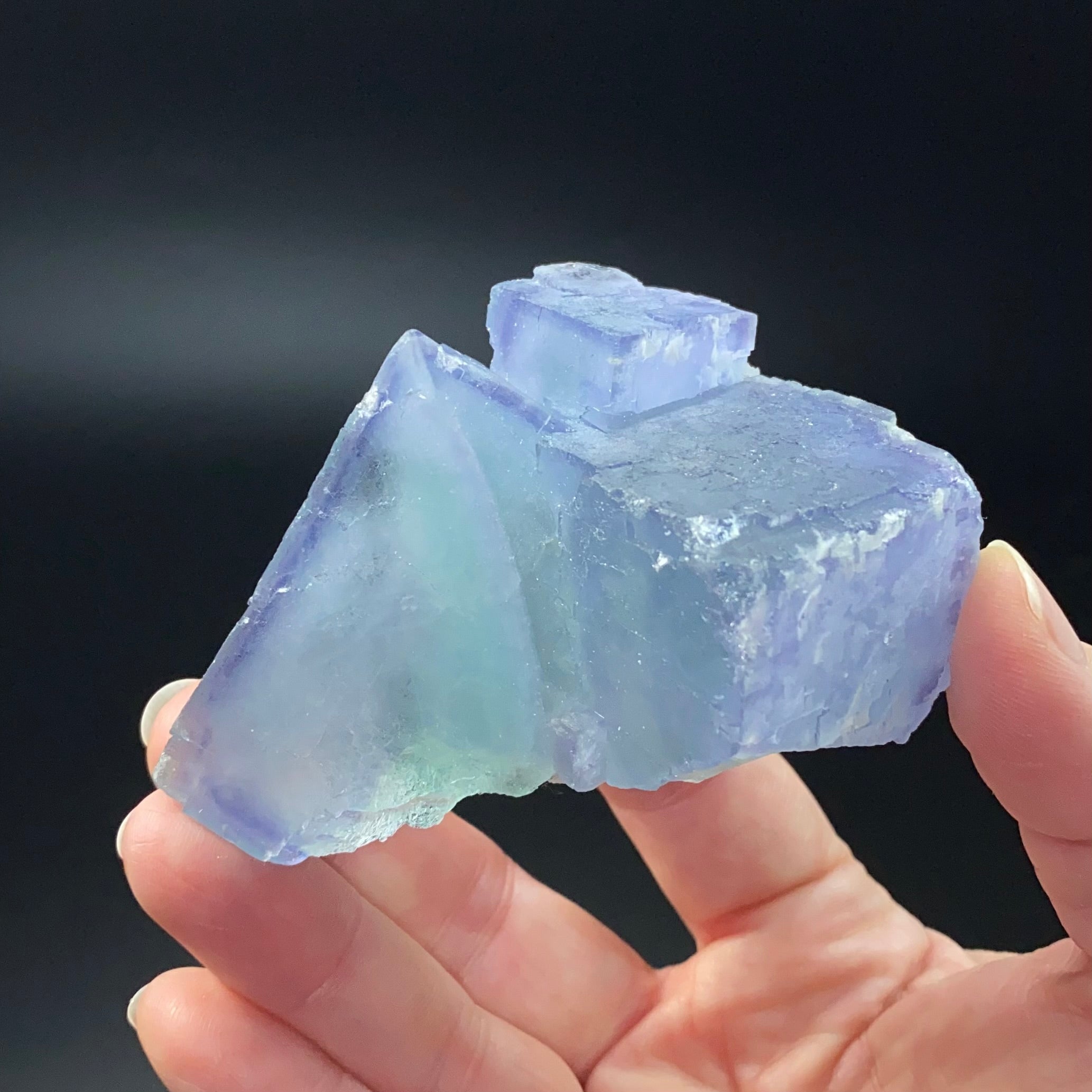 Blue & Green Porcelain Fluorite Cluster Yaogangxian Mine