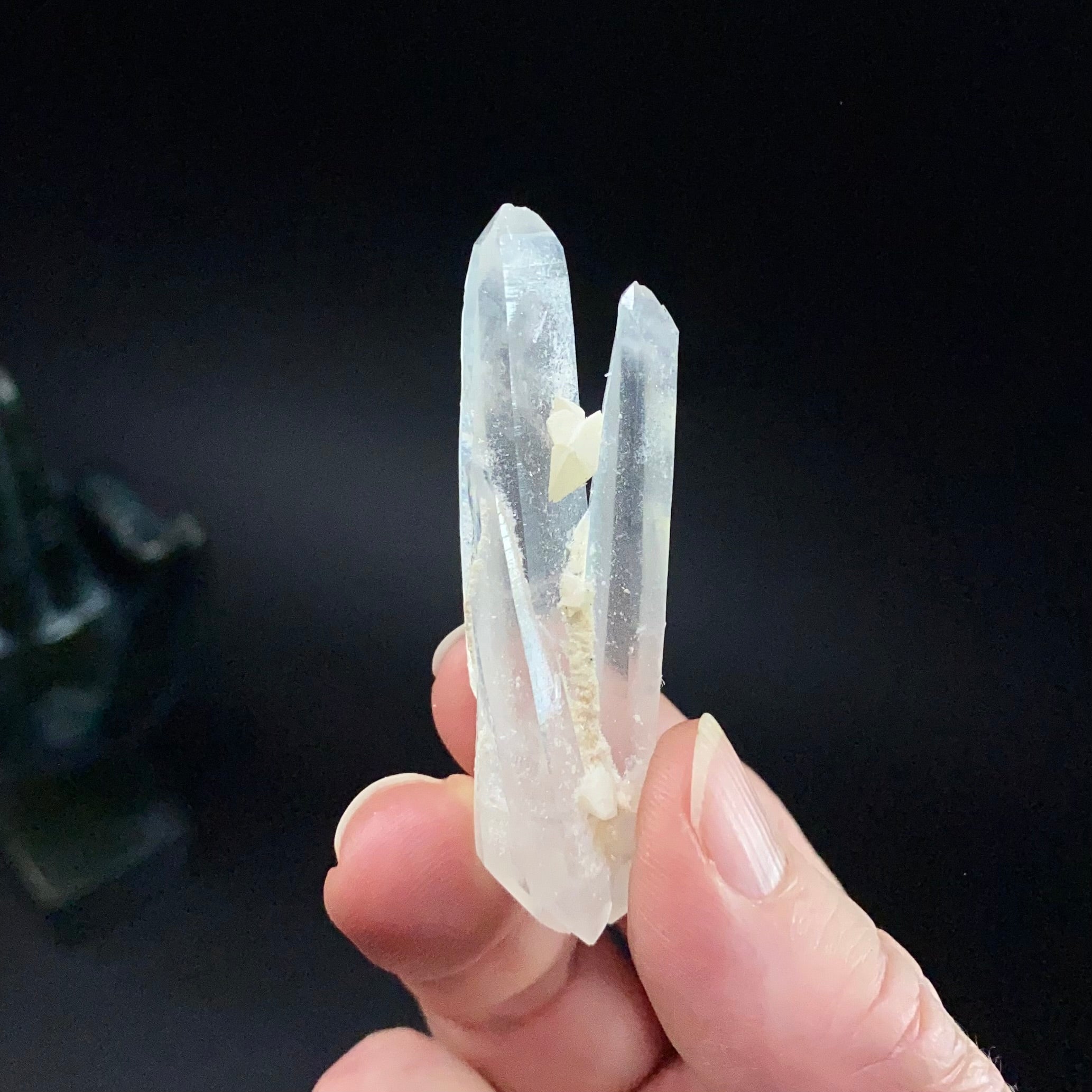 Double Terminated Himalayan Twin Laser Quartz Crystal from Hashupi, Shigar Valley, Pakistan