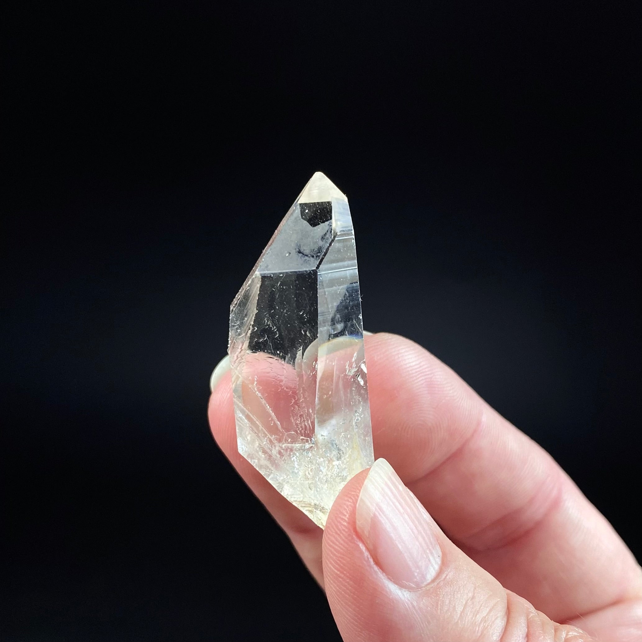 Water Clear Quartz Crystal with Reverse Time Link, Minas Gerais, Brazil