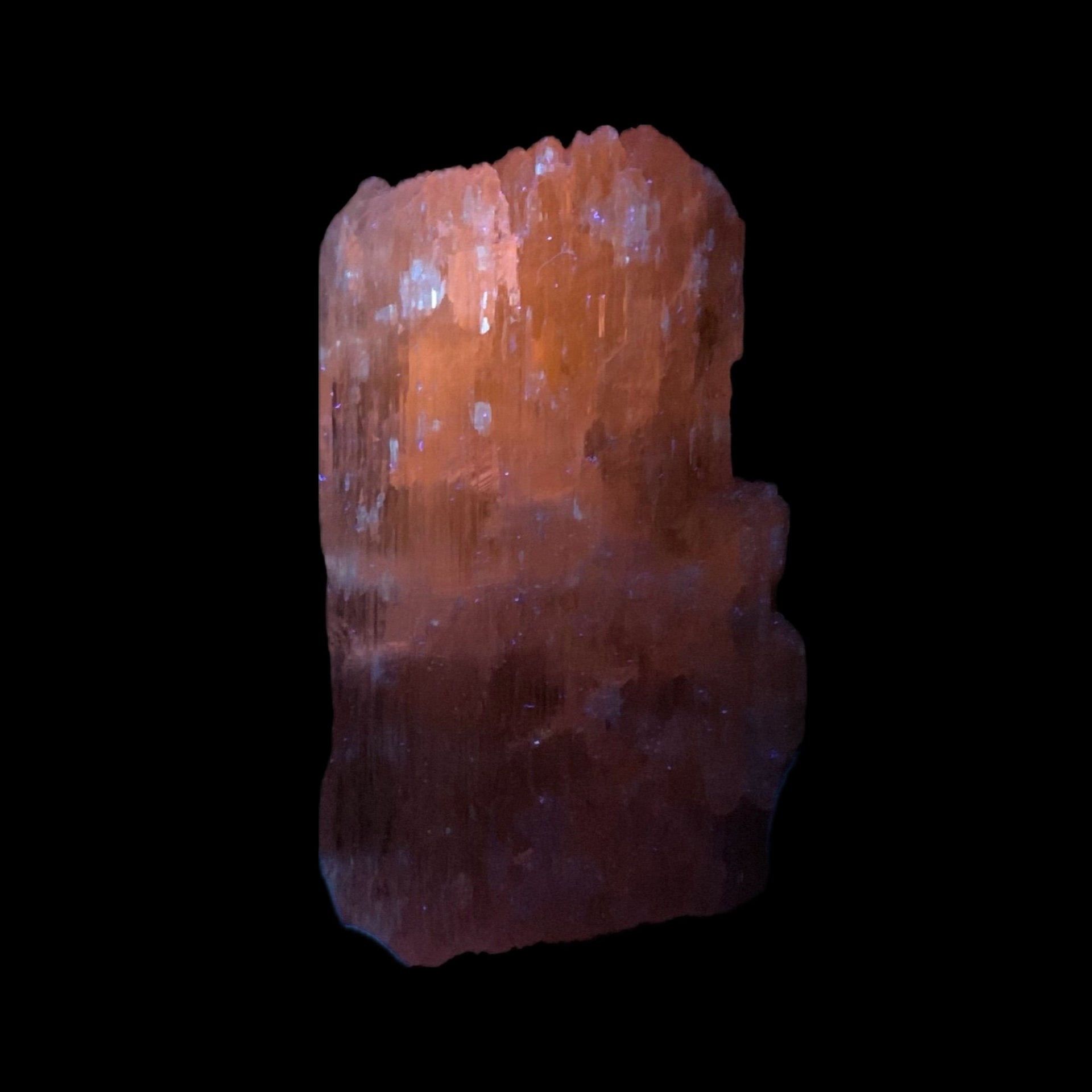 Large Pink Kunzite Spodumene Crystal, Fluorescent