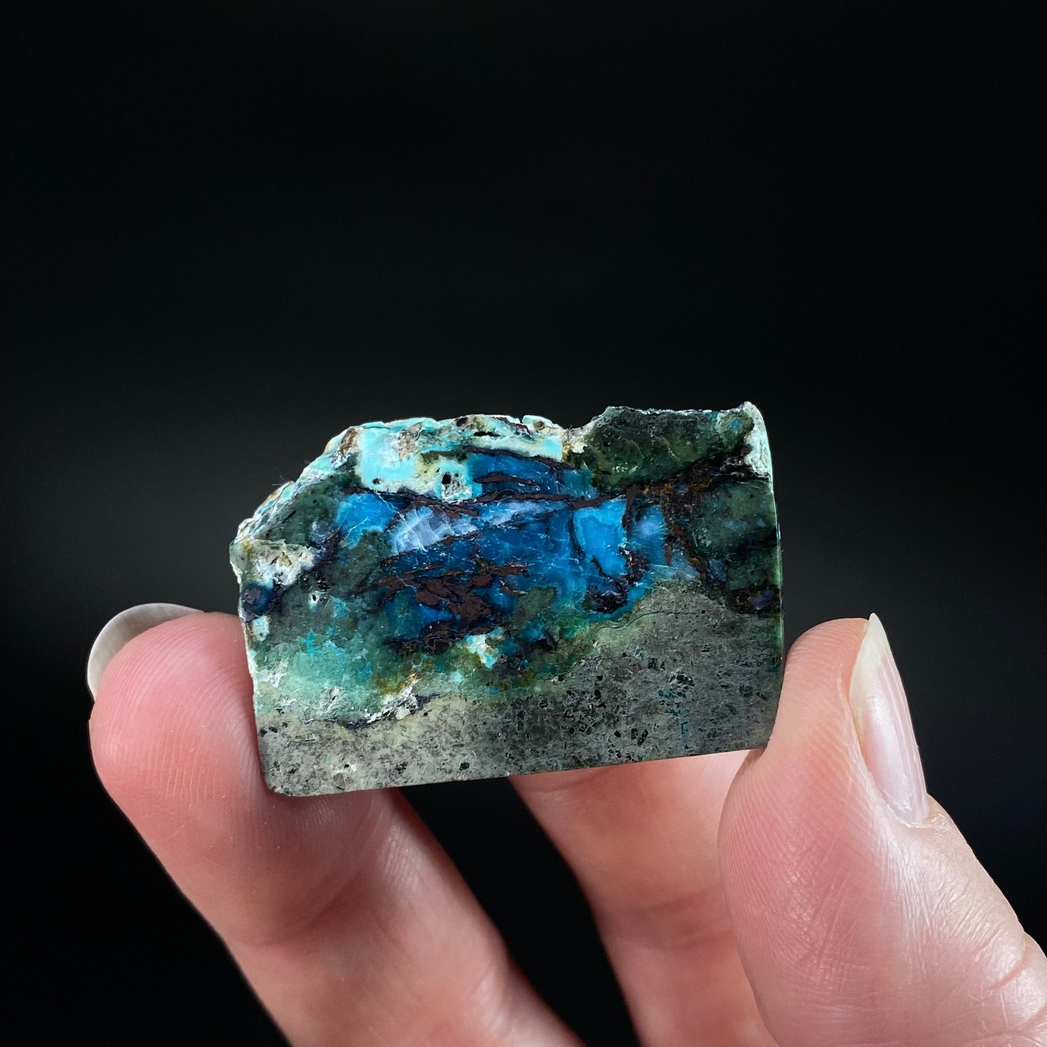 Chrysocolla & Copper Indonesian Copper Web Specimen