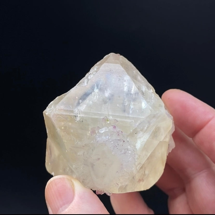 Rhombic Yellow Calcite Cluster