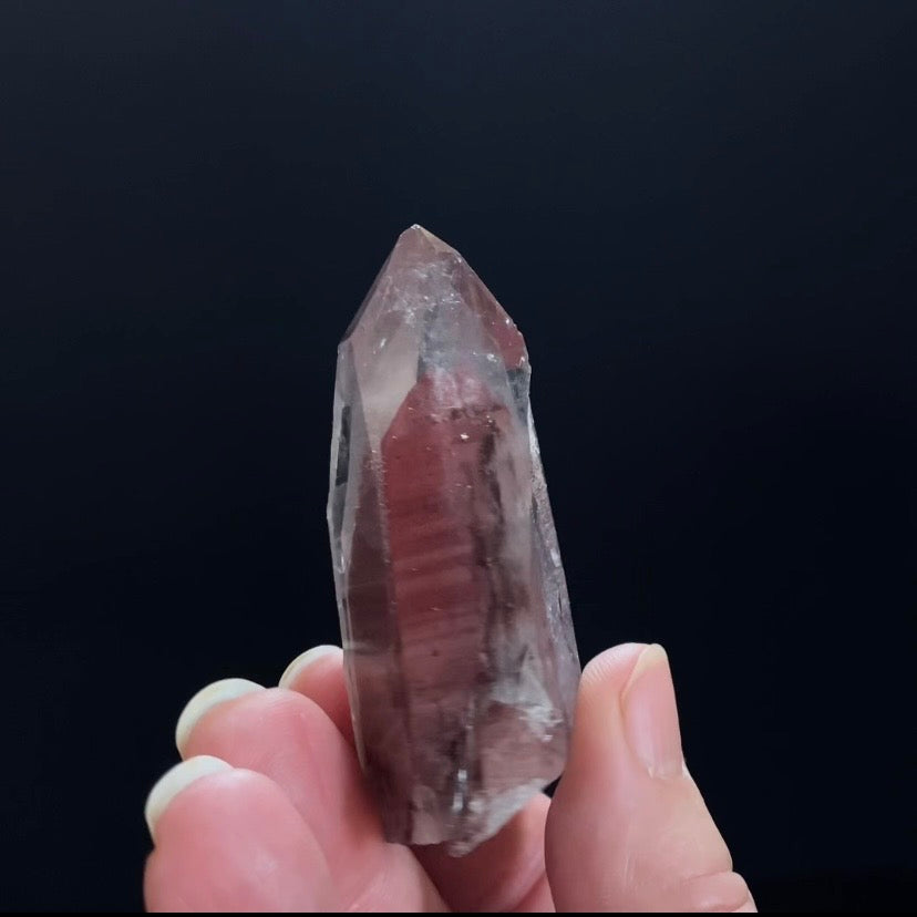 Red Hematite Phantom Sunset Quartz Crystal