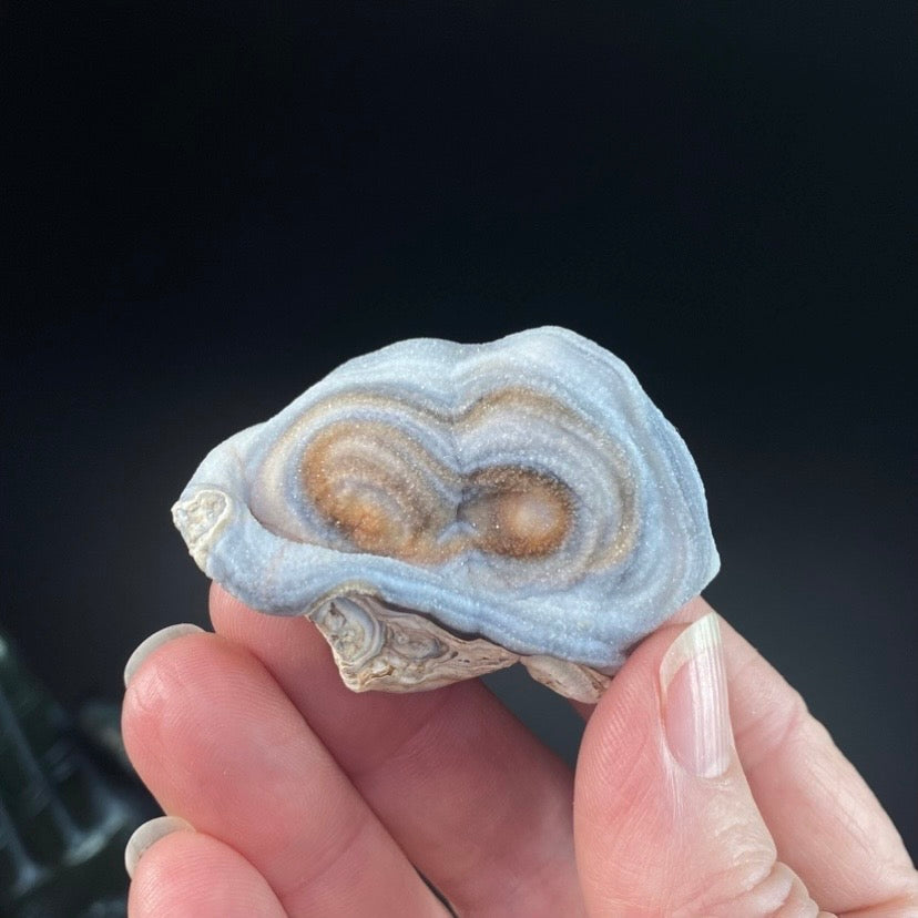 Druzy Chalcedony Concretion from Rio Grande do Sul, Brazil