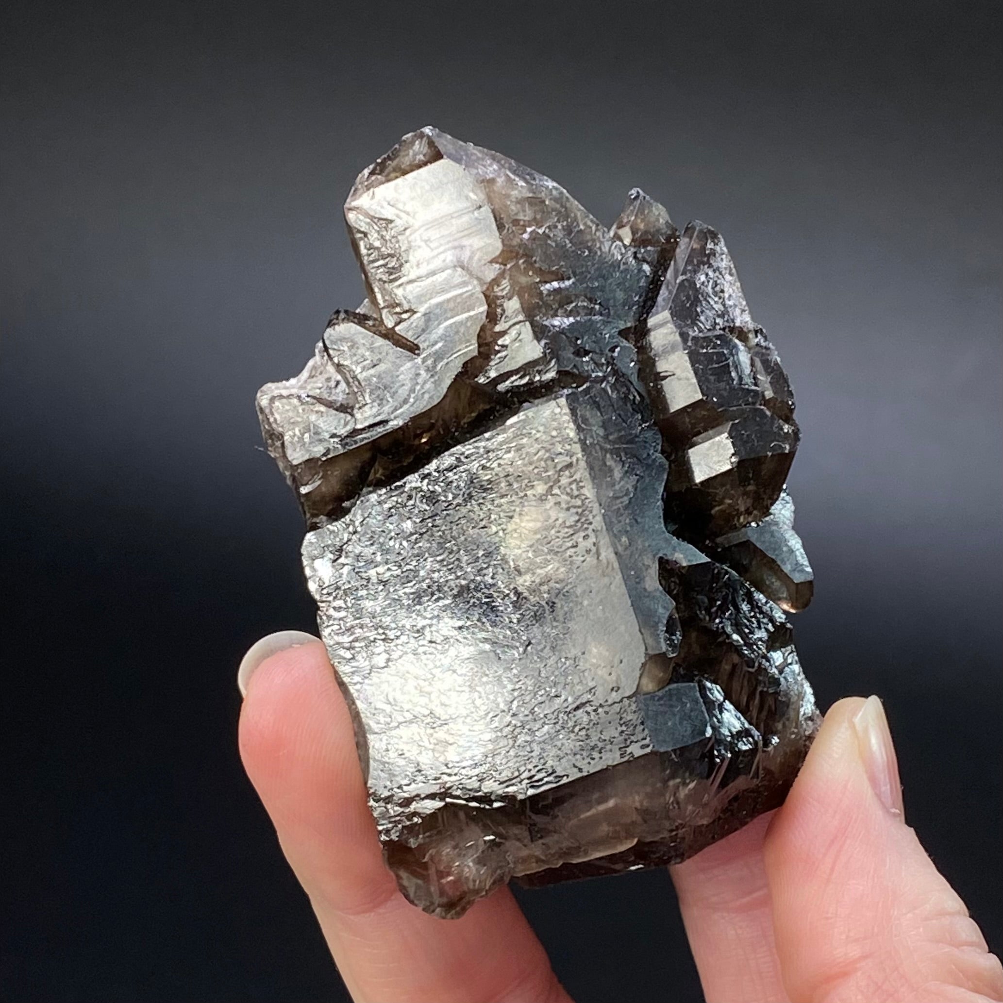 Smoky Elestial Quartz from Minas Gerais, Brazil