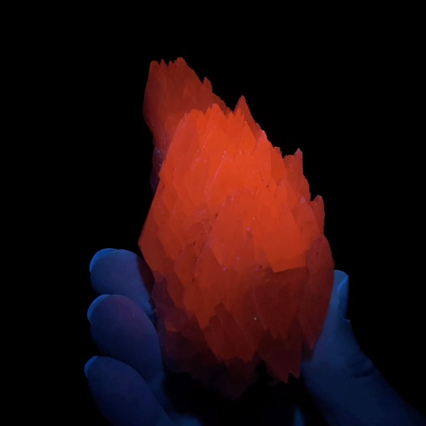 Fluorescent Calcite Specimen from Trepca Mine, Kosovo