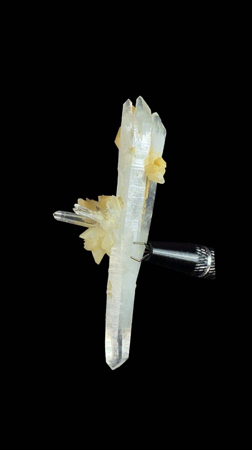 Double Terminated Himalayan Laser Quartz Crystal Cluster from Hashupi, Shigar Valley, Pakistan