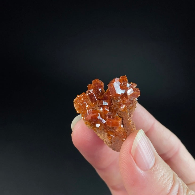 Gemmy Vanadinite Thumbnail Size Cluster